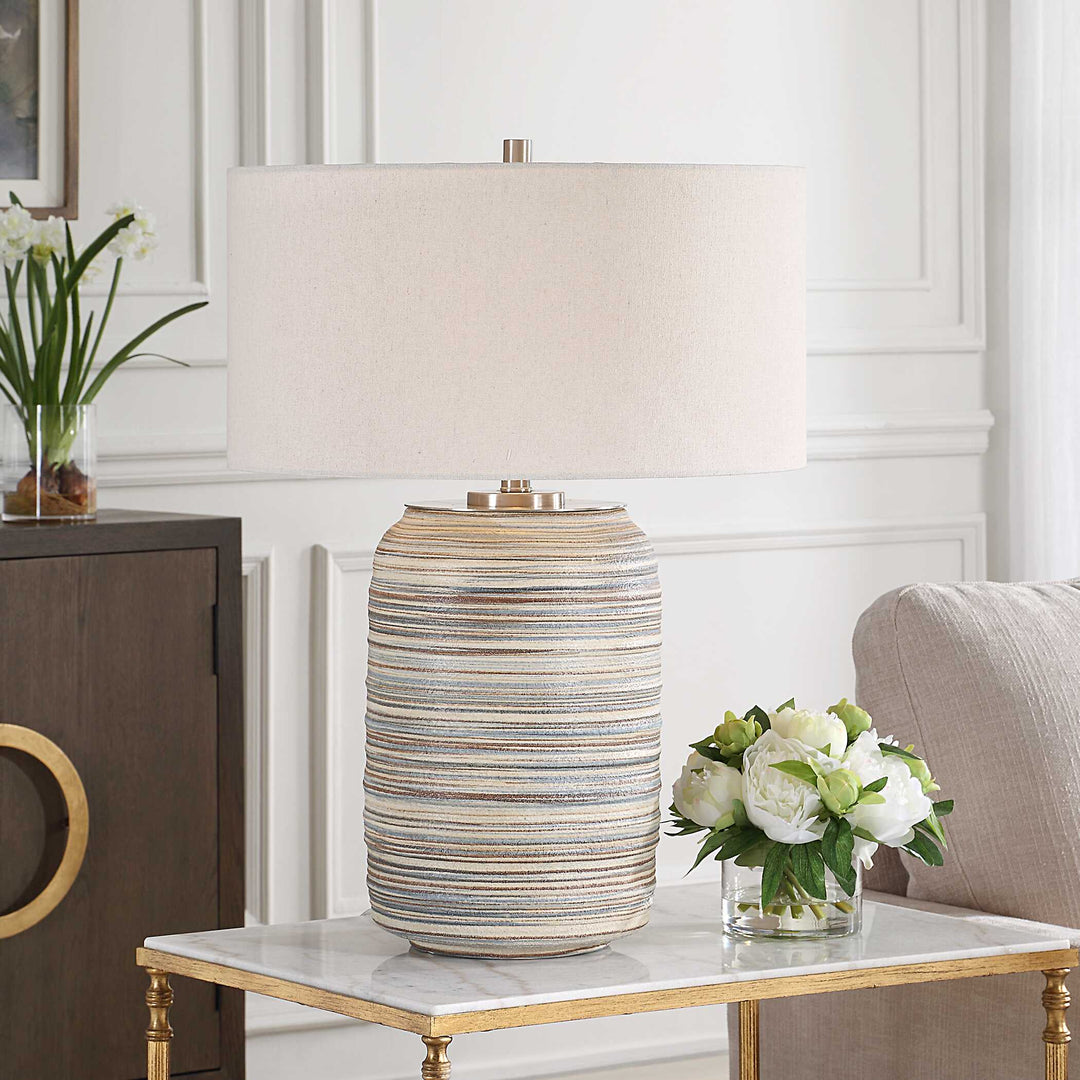 American Home Furniture Uttermost Prospect Ceramic Large Table Lamp