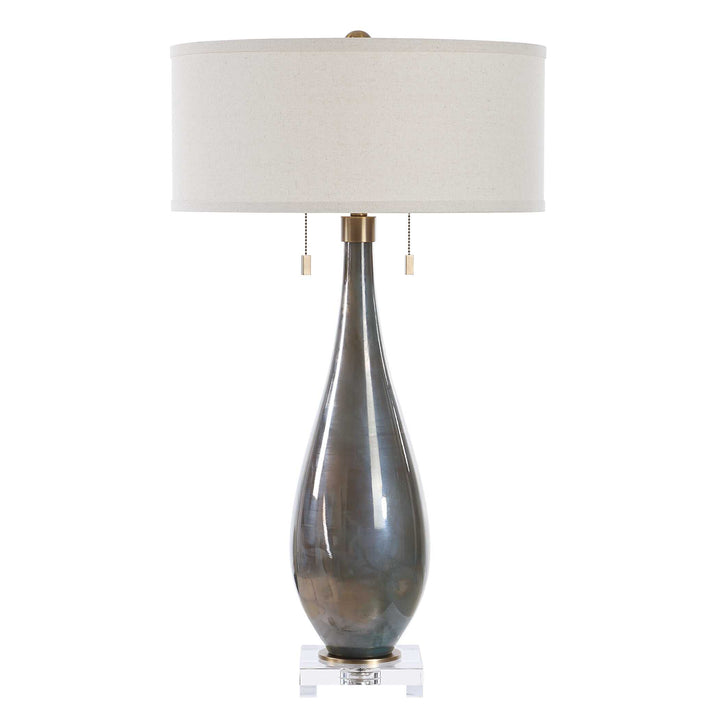 American Home Furniture Uttermost Cardoni Smoke Table Lamp