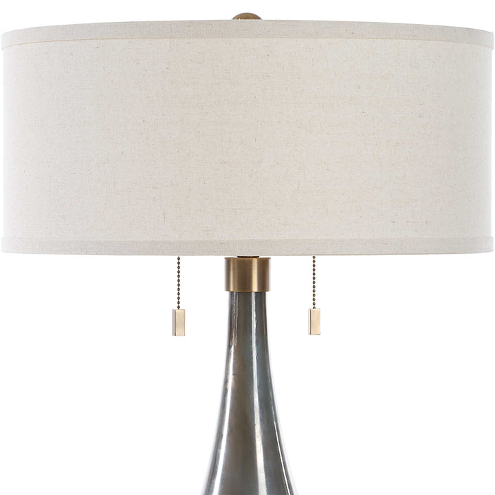 American Home Furniture Uttermost Cardoni Smoke Table Lamp