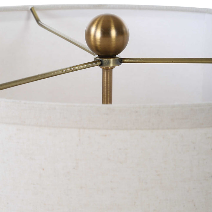 American Home Furniture Uttermost Cardoni Smoke Table Lamp