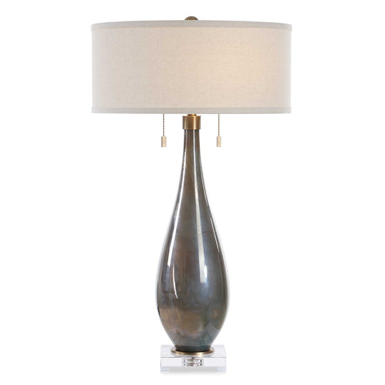 American Home Furniture Uttermost Cardoni Smoke Table Lamp