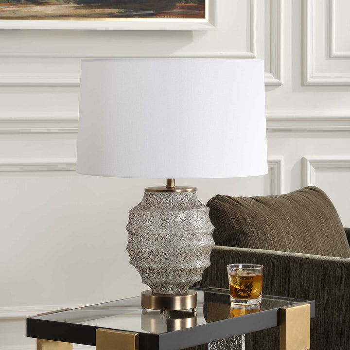 American Home Furniture Uttermost Acosta Ribbed Table Lamp