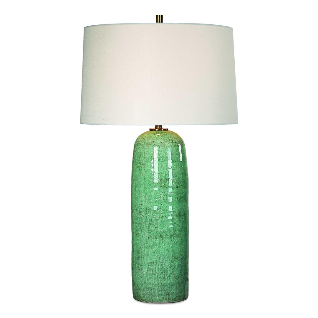 Andale Crackled Teal Table Lamp - AmericanHomeFurniture