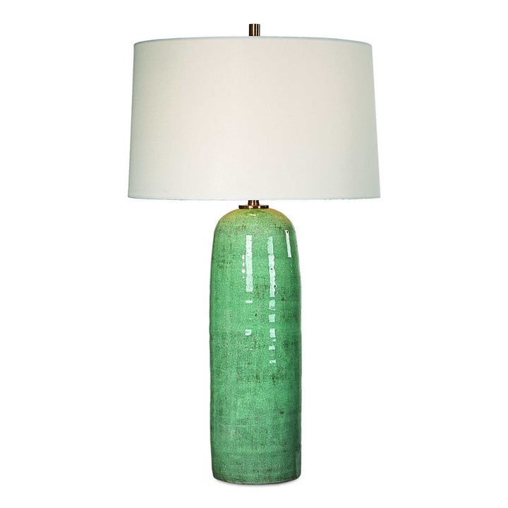 American Home Furniture Uttermost Andale Crackled Teal Table Lamp