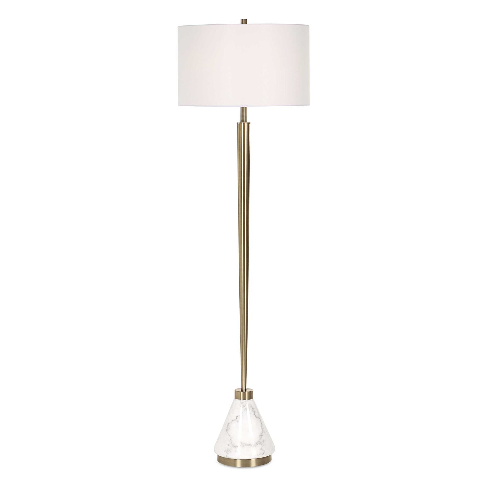 American Home Furniture Uttermost Curran Tapered Metal Floor Lamp