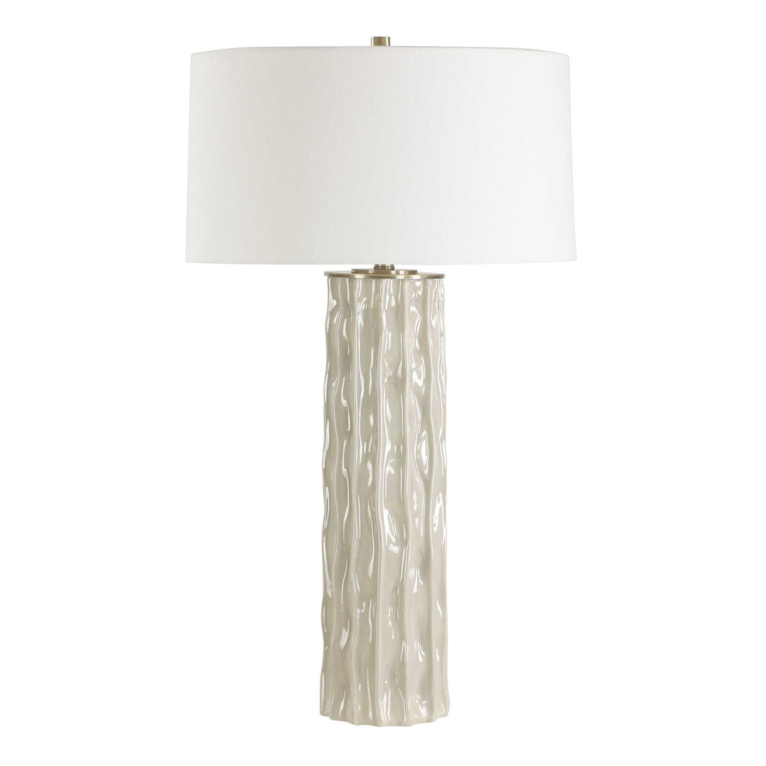 American Home Furniture Uttermost Parilli Taupe Gray Table Lamp