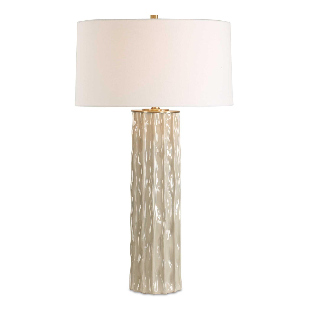 Parilli Taupe Gray Table Lamp - AmericanHomeFurniture