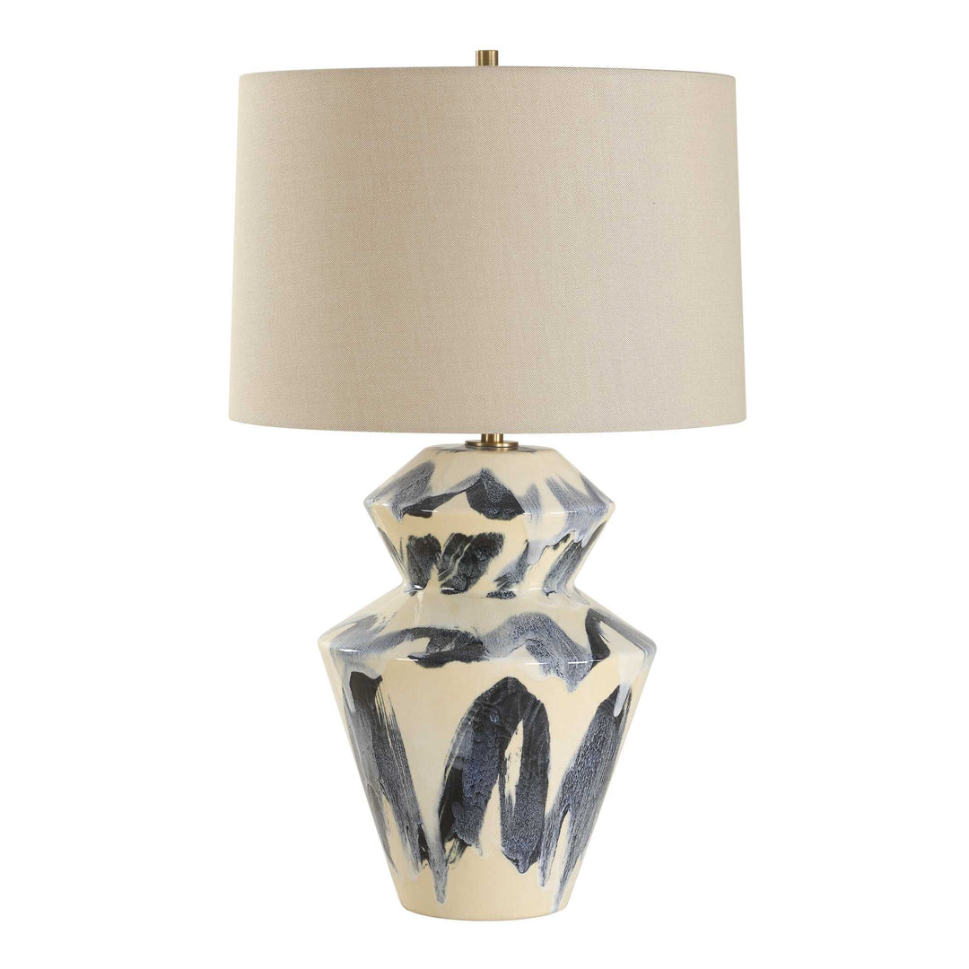 American Home Furniture Uttermost Oranda Abstract Geometric Table Lamp