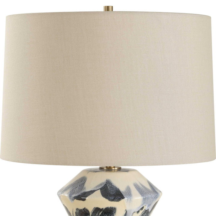 American Home Furniture Uttermost Oranda Abstract Geometric Table Lamp