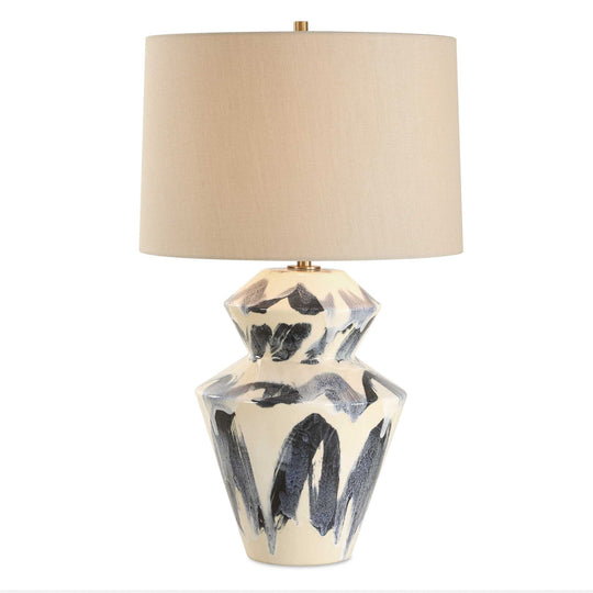 American Home Furniture Uttermost Oranda Abstract Geometric Table Lamp