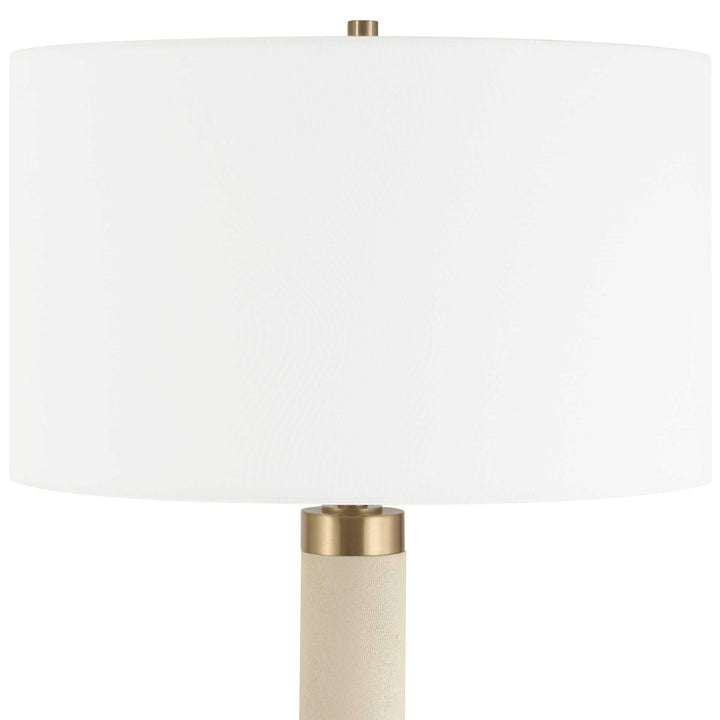 American Home Furniture Uttermost Wessex White Floor Lamp