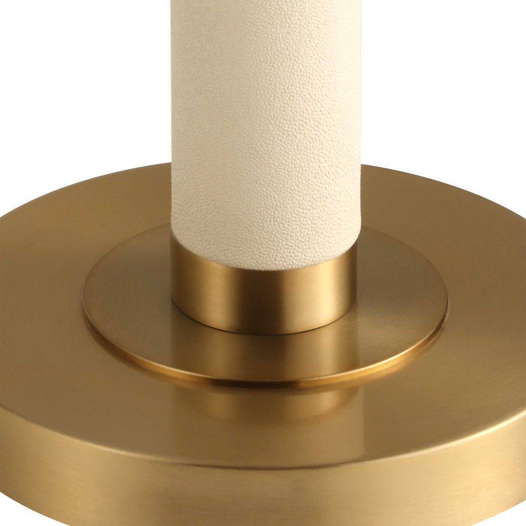 American Home Furniture Uttermost Wessex White Floor Lamp