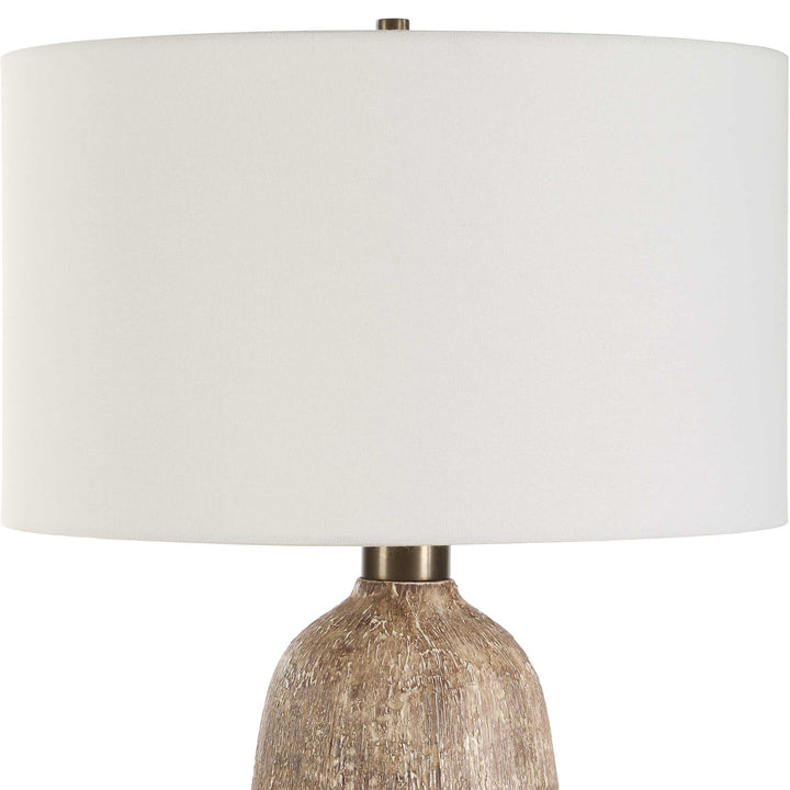 American Home Furniture Uttermost Napier Earthy Brown Table Lamp