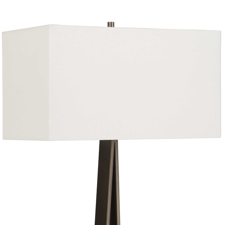 American Home Furniture Uttermost Galloway Minimalist Bronze Floor Lamp