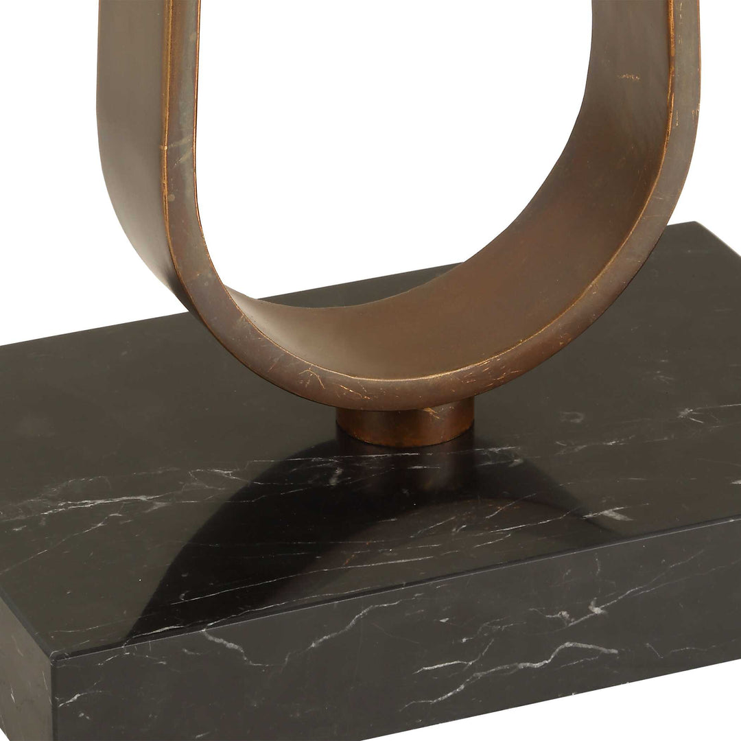 American Home Furniture Uttermost Galloway Minimalist Bronze Floor Lamp