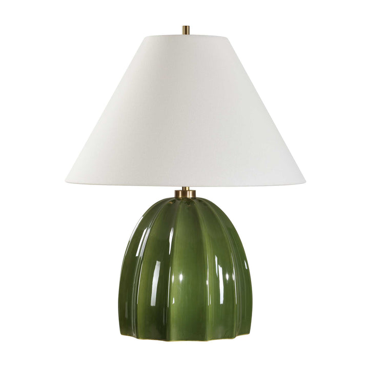 American Home Furniture Uttermost Renna Moss Green Table Lamp