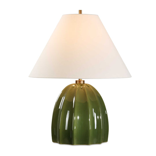 American Home Furniture Uttermost Renna Moss Green Table Lamp