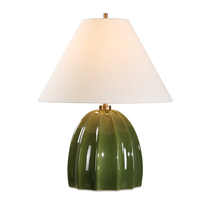 American Home Furniture Uttermost Renna Moss Green Table Lamp