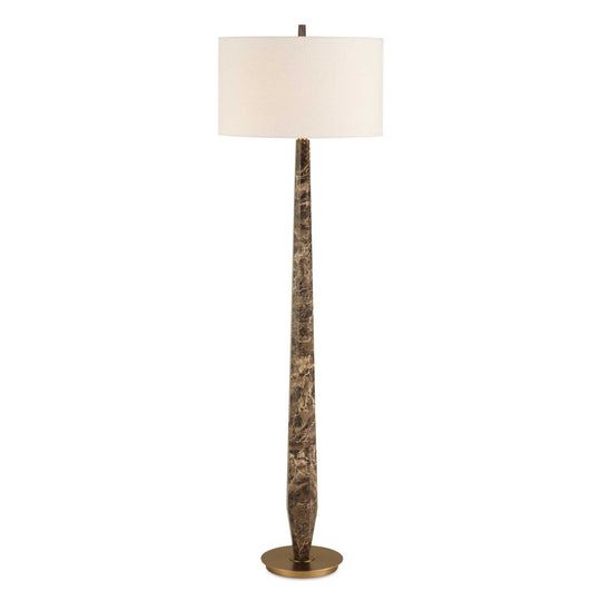 American Home Furniture Uttermost Tyree Brown Marble Floor Lamp