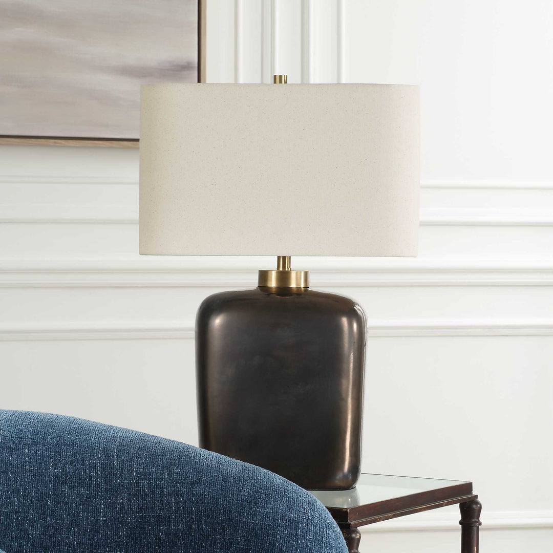 American Home Furniture Uttermost Quentin Dark Bronze Table Lamp