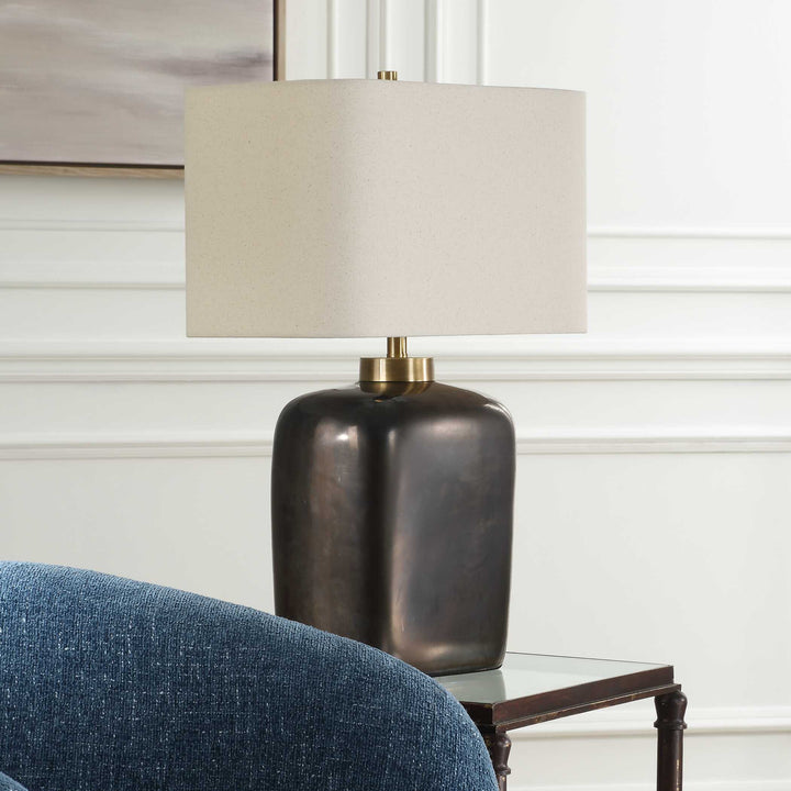 American Home Furniture Uttermost Quentin Dark Bronze Table Lamp