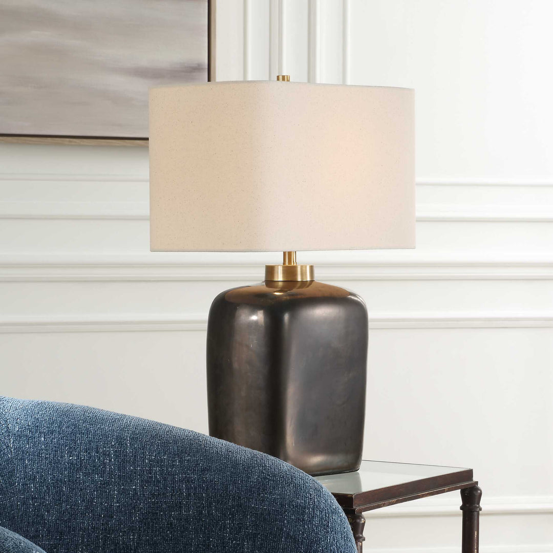 American Home Furniture Uttermost Quentin Dark Bronze Table Lamp