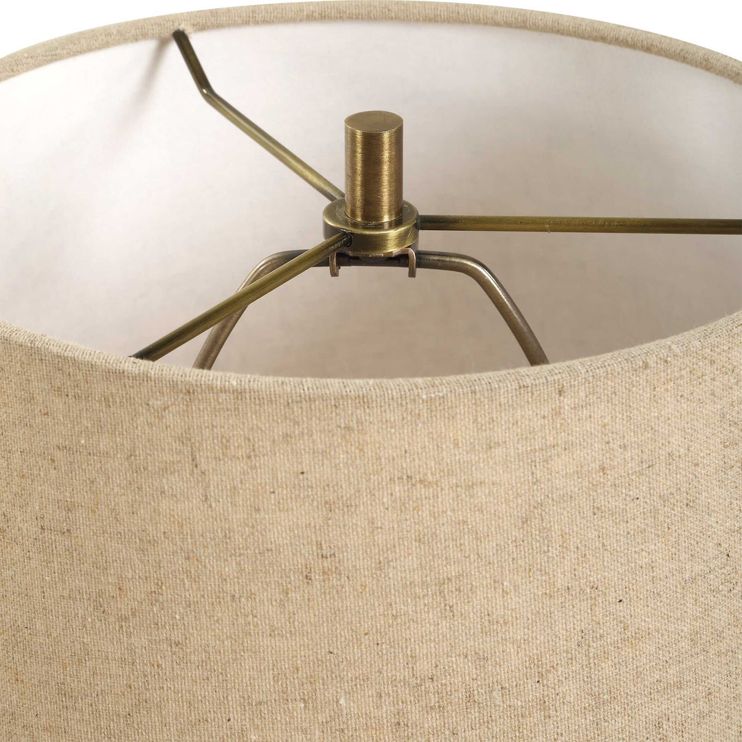 American Home Furniture Uttermost Percy Brown Marble Buffet Lamp