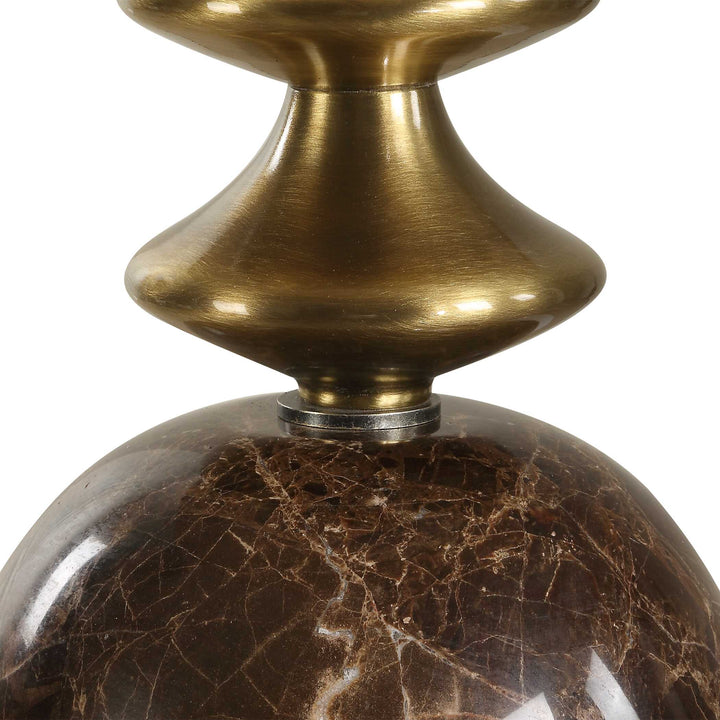 American Home Furniture Uttermost Percy Brown Marble Buffet Lamp