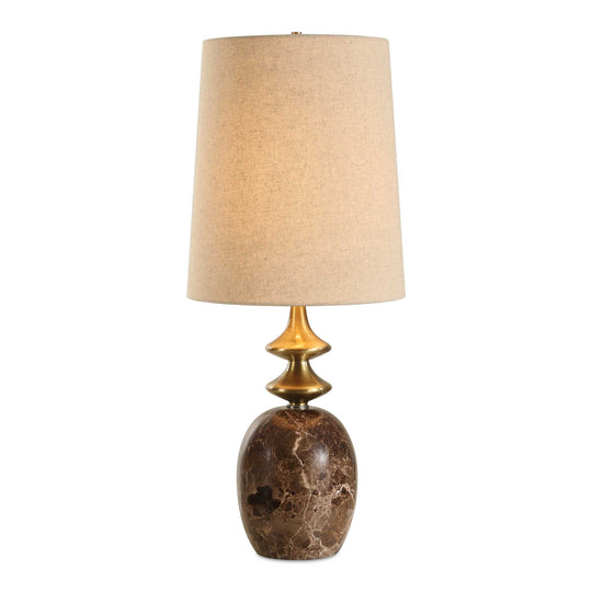 American Home Furniture Uttermost Percy Brown Marble Buffet Lamp