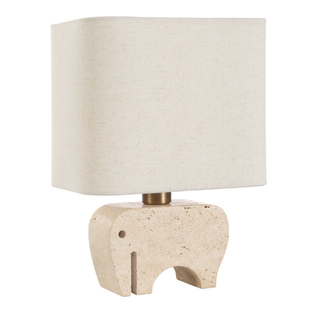American Home Furniture Uttermost Tusk Travertine Accent Lamp