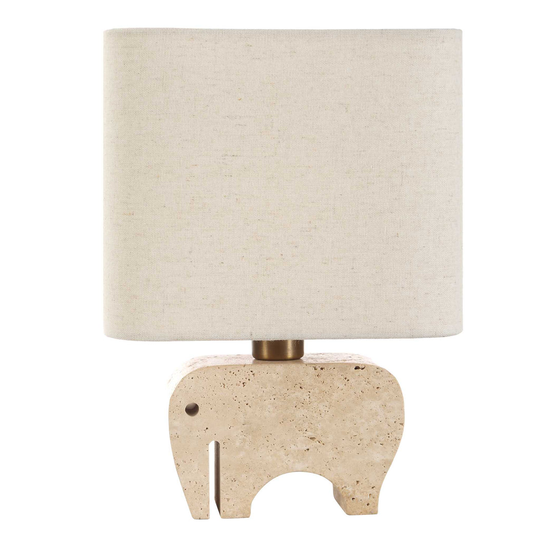 American Home Furniture Uttermost Tusk Travertine Accent Lamp