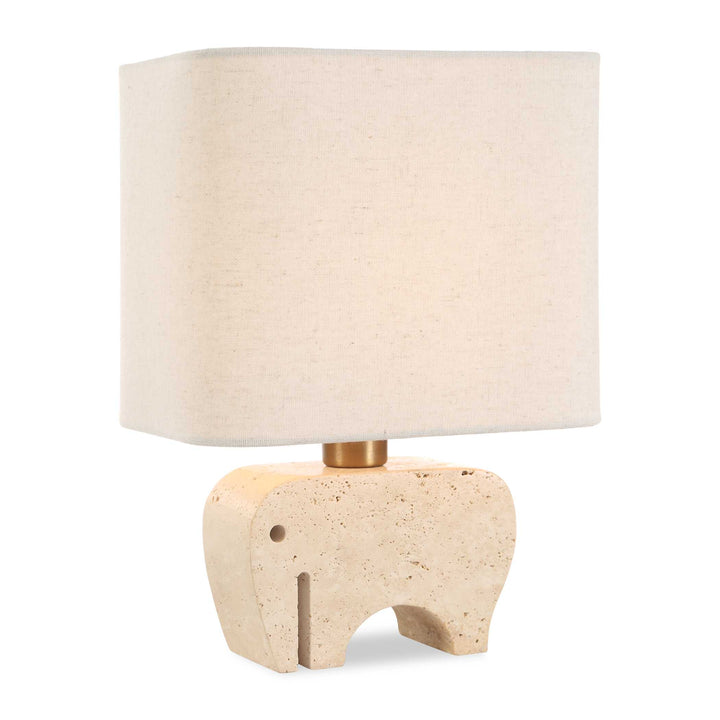 American Home Furniture Uttermost Tusk Travertine Accent Lamp
