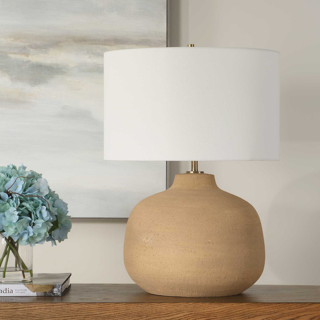 American Home Furniture Uttermost Cline Terracotta Table Lamp
