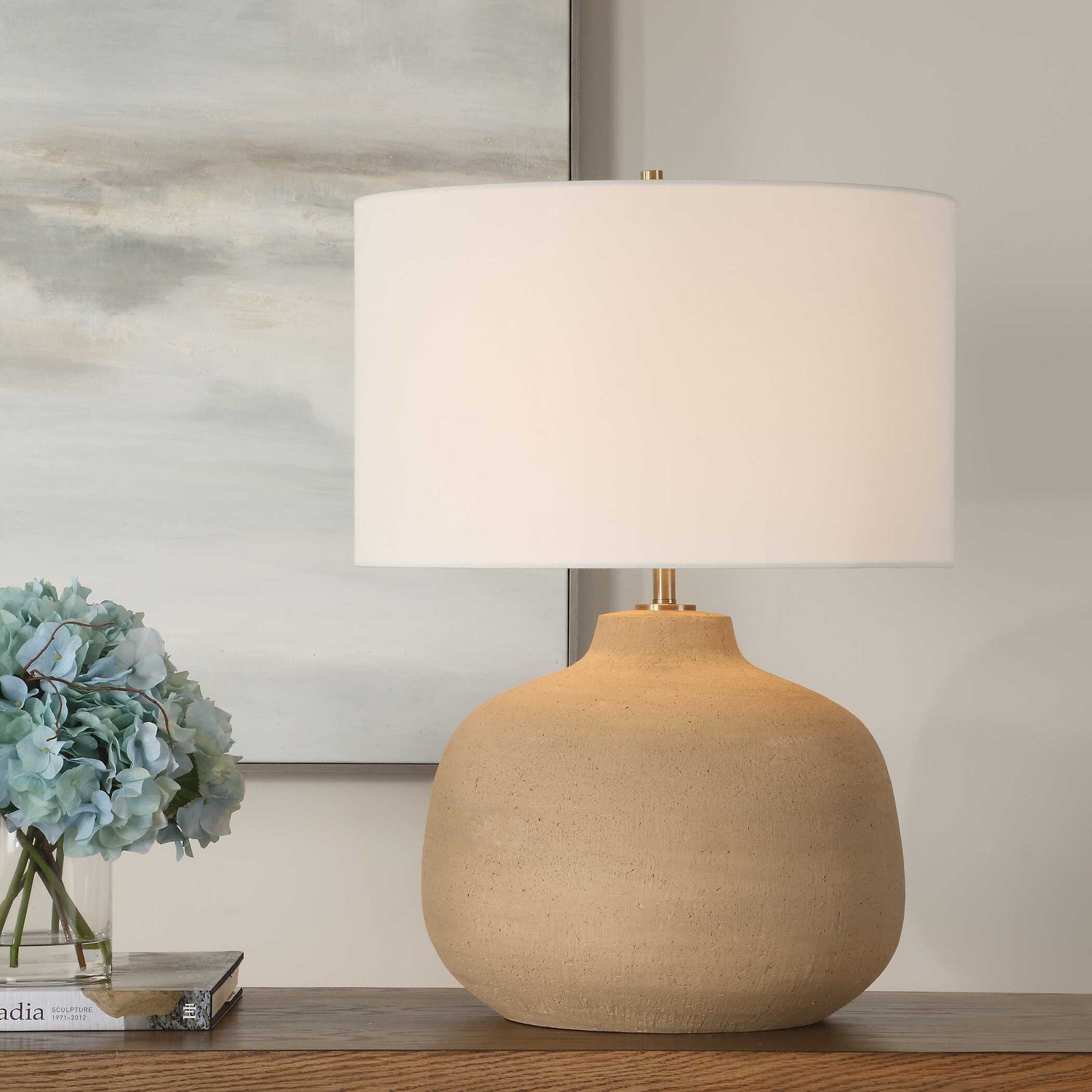 American Home Furniture Uttermost Cline Terracotta Table Lamp