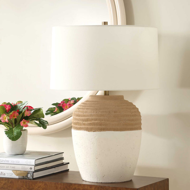 American Home Furniture Uttermost Bellaby Terracotta Table Lamp