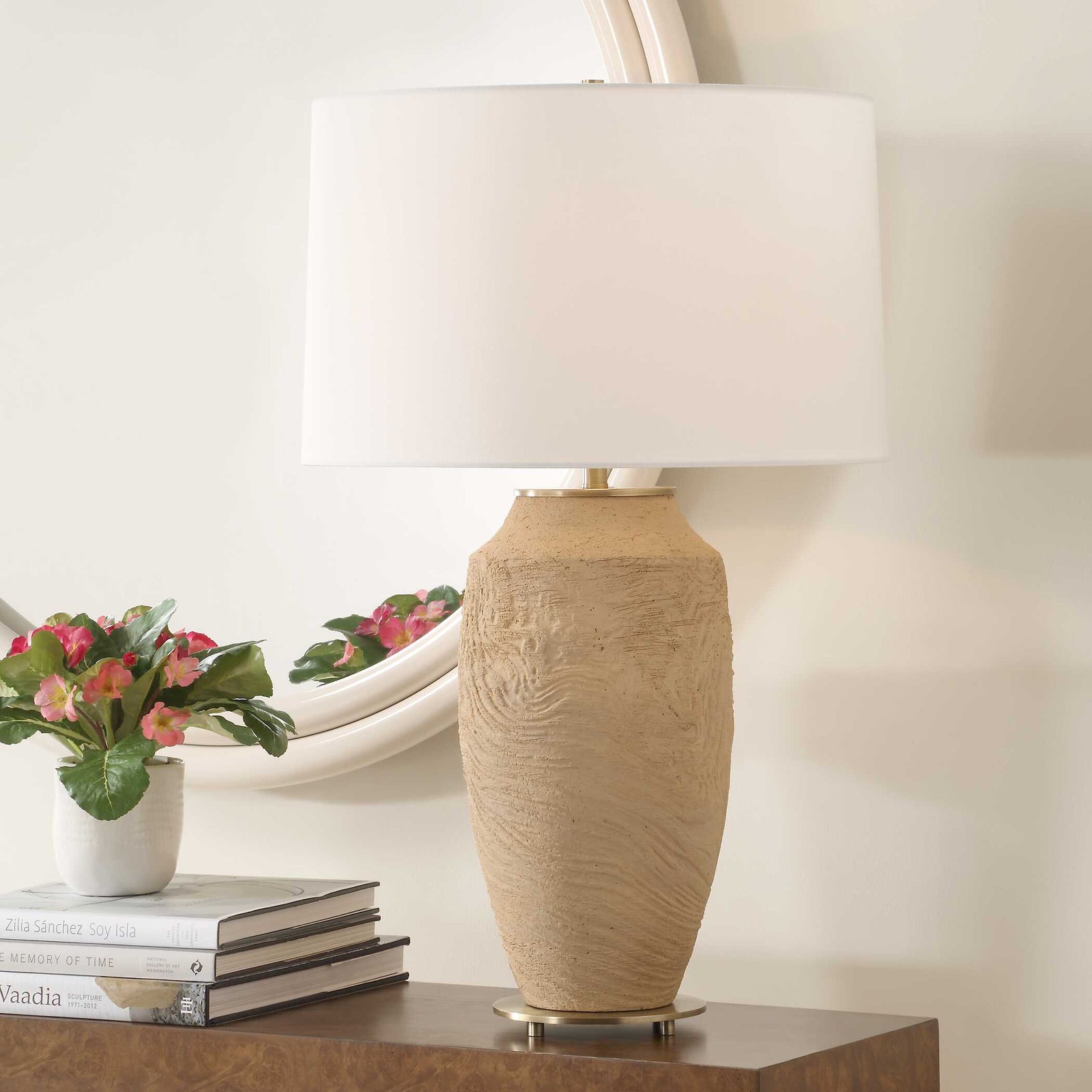 American Home Furniture Uttermost Sandstone Flow Terracotta Table Lamp