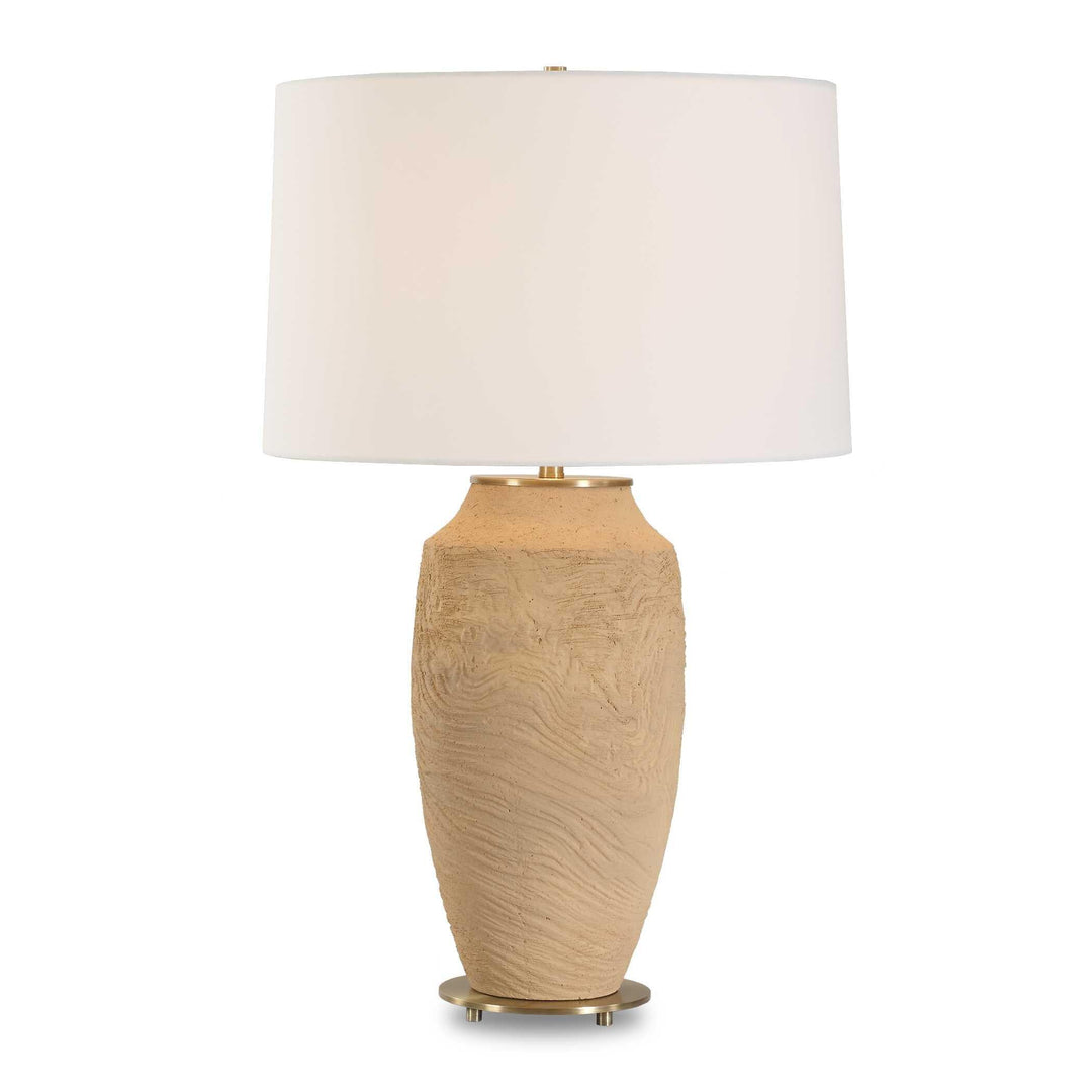Sandstone Flow Terracotta Table Lamp - AmericanHomeFurniture