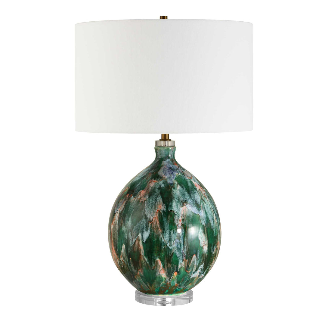 American Home Furniture Uttermost Mihaela Drip Glaze Table Lamp