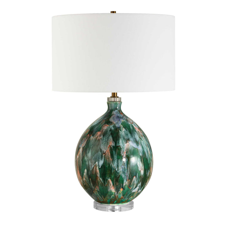 American Home Furniture Uttermost Mihaela Drip Glaze Table Lamp