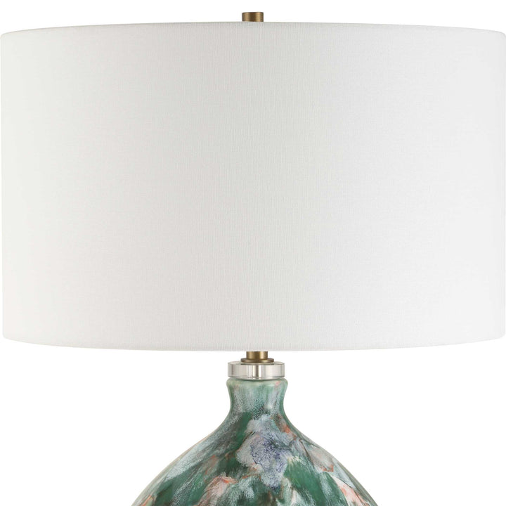 American Home Furniture Uttermost Mihaela Drip Glaze Table Lamp