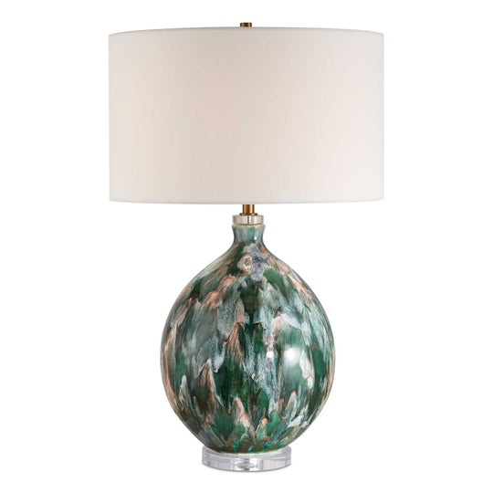 American Home Furniture Uttermost Mihaela Drip Glaze Table Lamp