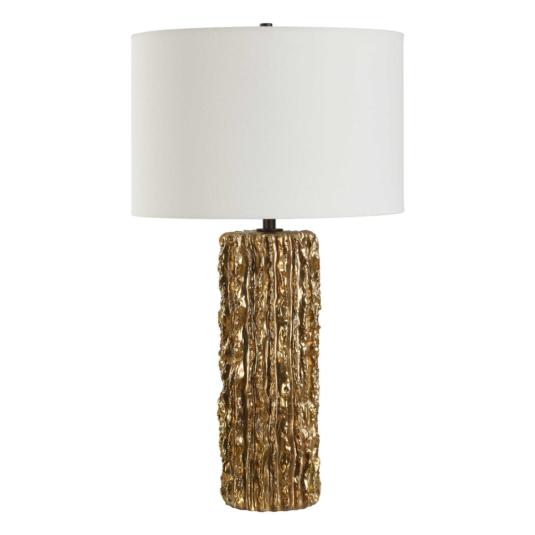 American Home Furniture Uttermost Echo Golden Table Lamp