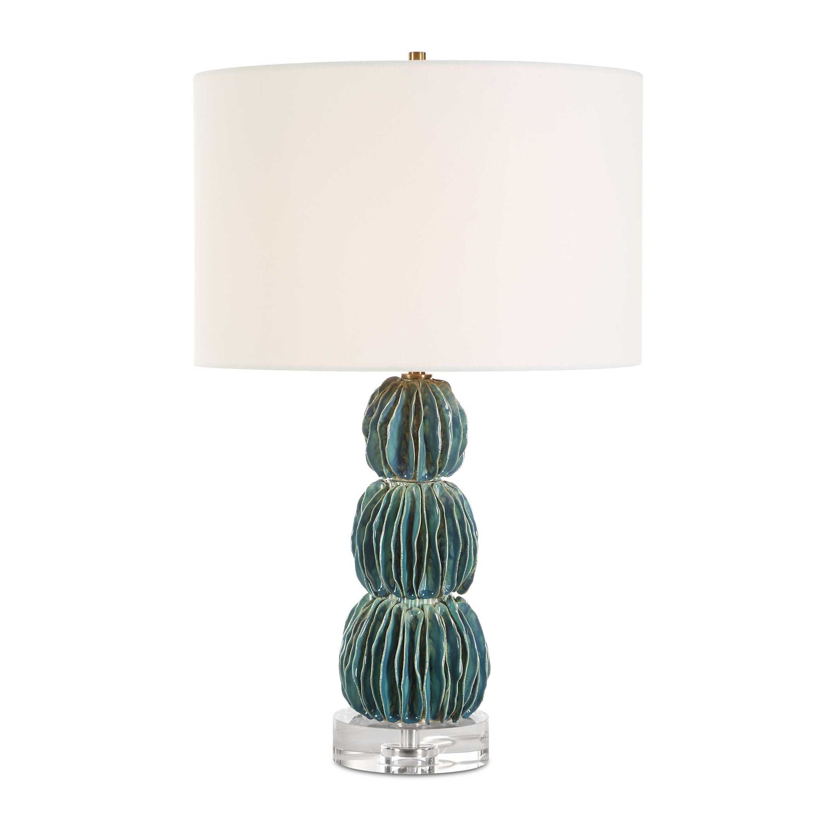 American Home Furniture Uttermost Bonaire Teal Blue Table Lamp