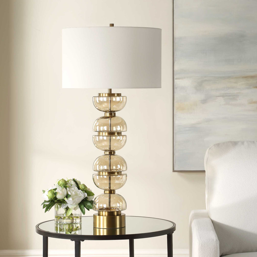 American Home Furniture Uttermost Assemble Half-Sphere Table Lamp
