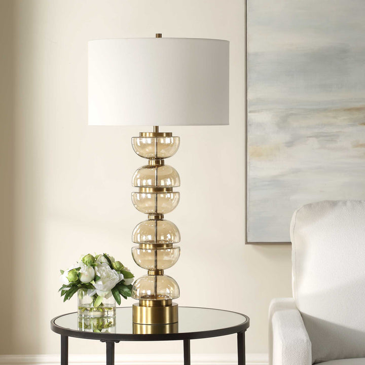 American Home Furniture Uttermost Assemble Half-Sphere Table Lamp