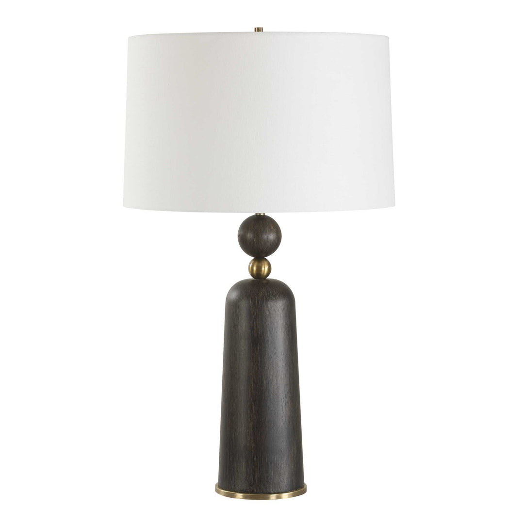 American Home Furniture Uttermost McQuinn Dark Walnut Table Lamp