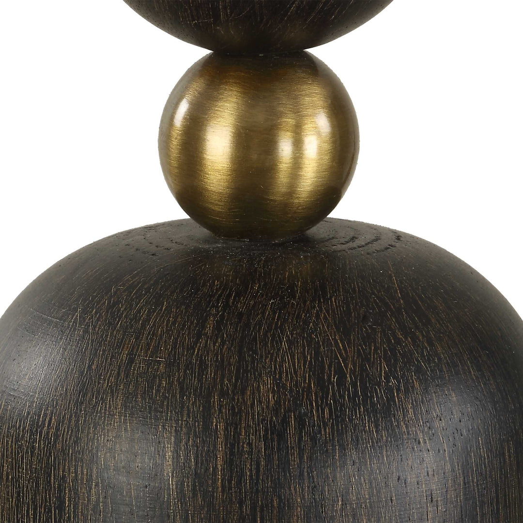 American Home Furniture Uttermost McQuinn Dark Walnut Table Lamp