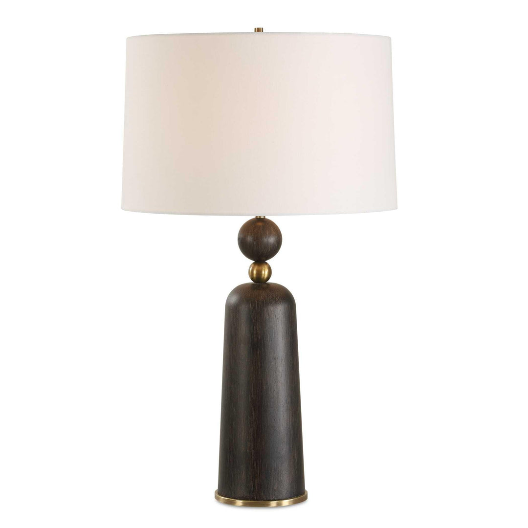 McQuinn Dark Walnut Table Lamp - AmericanHomeFurniture