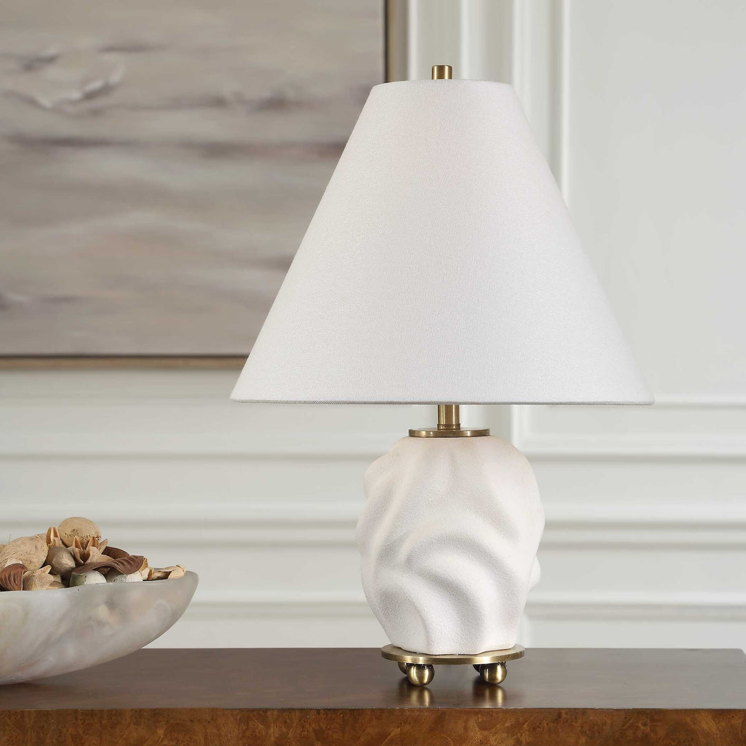 American Home Furniture Uttermost Bora White Accent Lamp
