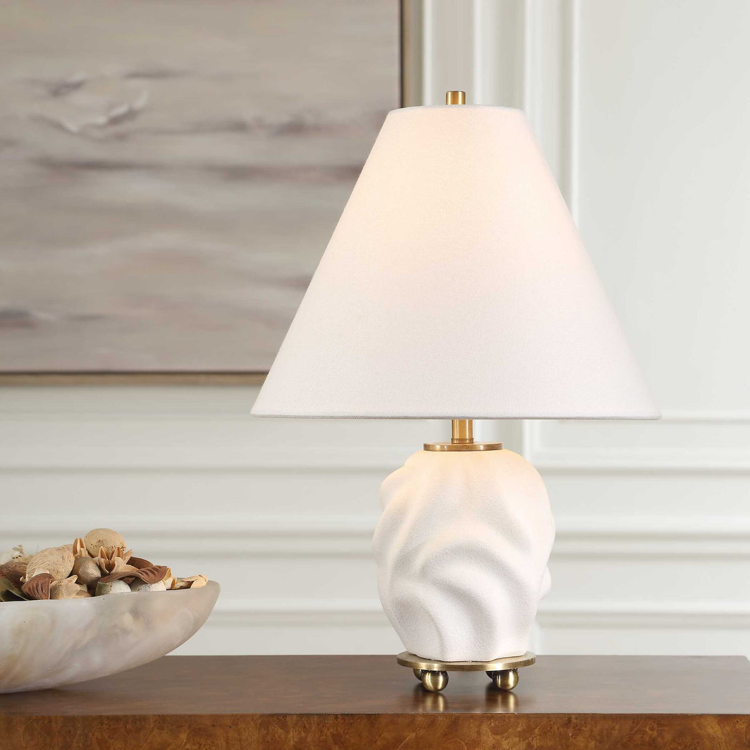 American Home Furniture Uttermost Bora White Accent Lamp